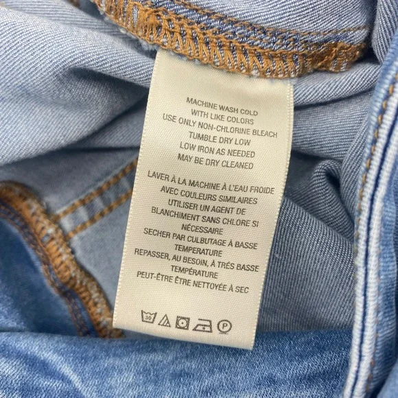 Free People Penny Flare Jeans Womens 27 Blue Crossover Waist Bell Bottom Denim - Picture 11 of 13